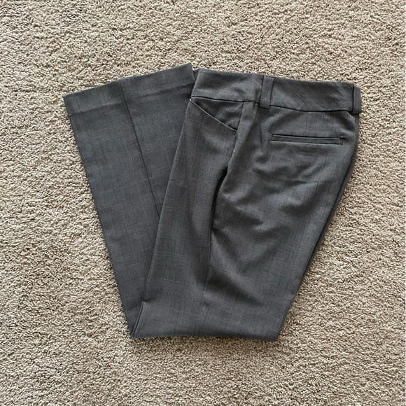 Gap Women's Black Plaid Dress Pant Curvy Fit Flared Leg Mid-Rise Size 10 Regular - Picture 1 of 2